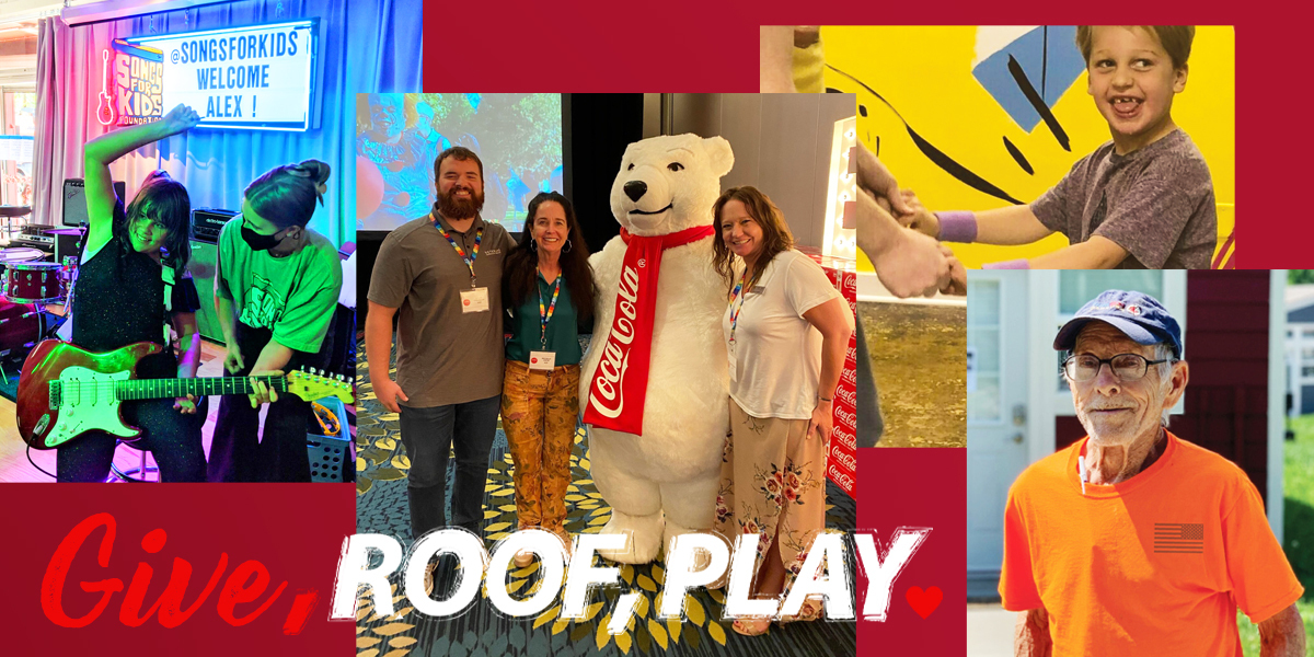 Give, Roof, Play