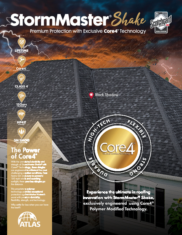StormMaster Shake Homeowner Flyer